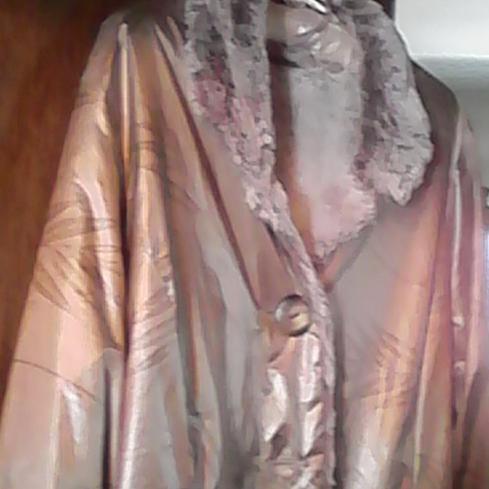 Faux fur jacket,reversible